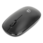 Manhattan MW3050 Wireless Optical Mouse, Black, 1200dpi, 2.4Ghz (up to 10m), USB, Ambidextrous, Three Button with Scroll Wheel, USB-A nano receiver, AA battery (included), Low friction base, USB version (most popular type, which is USB-A)