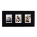 Fujifilm Instax Triple Mini Glass Photo Frame for Instax Mini Pictures - Black