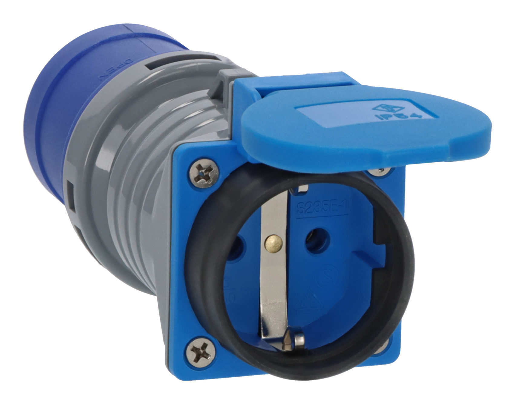 EU Product - CEE-Adapter 230V/16A auf Schuko 3-polig , IP44, thumbnail