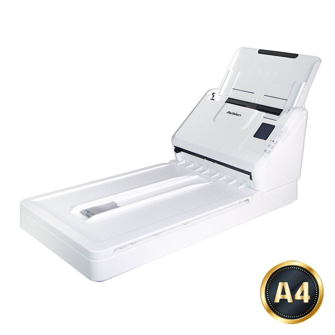 Avision AD340GFN Flatbed & ADF scanner 1200 x 1200 DPI A4 White