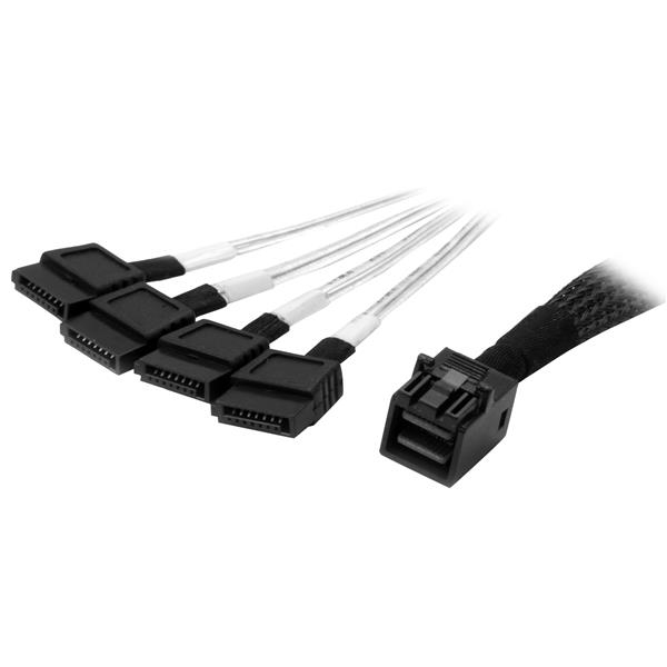 Image of StarTech.com Internal Mini-SAS to SATA Cable - SFF-8643 to 4x SATA...