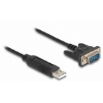 DeLOCK 66461 seriële kabel Zwart 0,5 m USB Type-A RS-232