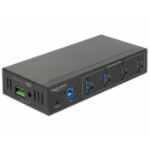 DeLOCK 63309 interface hub USB 3.2 Gen 1 (3.1 Gen 1) Type-B 5000 Mbit/s Black