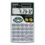 Sharp EL-344RB calculator Pocket Scientific Silver