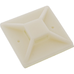 InLine Cable Tie Mounts Adhesive 40x40mm nature 10 pcs.