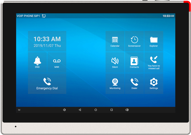 Fanvil 10.1-inch color touch screen SIP indoor station with Android 9.