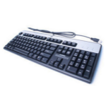 HP 434821-147 keyboard USB Turkish Black, Silver