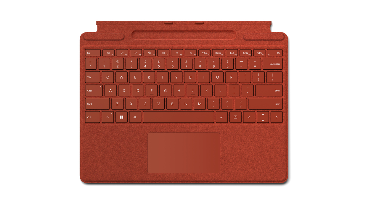 Photos - Case Microsoft Surface Pro Signature Red  Cover port QWERTZ German 8XA 