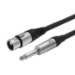 Vivolink XLR F to Mono Jack 6.35mm, Cable 3 meter audio cable 3 m Black