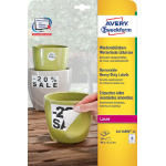 Avery L4776REV-20 self-adhesive label Rounded rectangle Permanent White 240 pc(s)