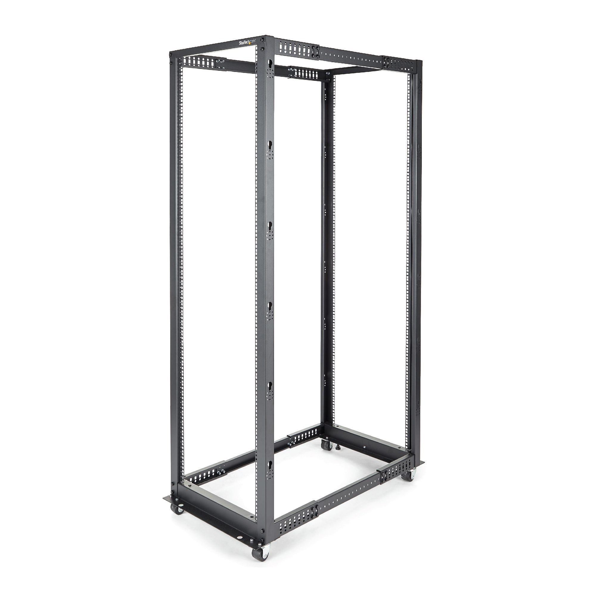 Image of StarTech.com 4-Post 42U Mobile Open Frame Server Rack, Four Post...