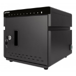 Manhattan Charging Cabinet/Cart via USB-C x10 Devices Desktop, Power Delivery 18W per port (180W total), Suitable for iPads/other tablets/phones, Bays 264x22x235mm, Device charging cables not included, Silent Ventilation, Lockable (2 keys), EU & UK power  Chert Nigeria