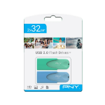 PNY Attaché 4 USB flash drive 32 GB USB Type-A 2.0 Blue, Green