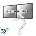 Neomounts NM-D775DXWHITE Monitorarm 10-32" - gasveer - Topfix - 180°-stop