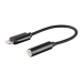 Monoprice 36444 mobile phone cable Black 3.5mm Lightning