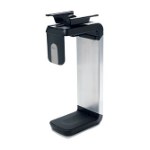 Humanscale CPU600B CPU holder Desk-mounted CPU holder Aluminium, Black