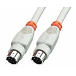 Lindy 8 Pin Mini DIN Cable 5 m printer cable Grey
