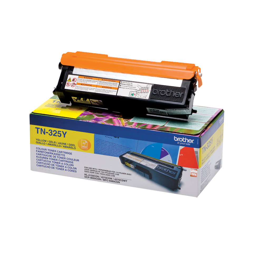 Image of Brother TN-325Y Toner yellow high-capacity, 3.5K pages ISO/IEC...