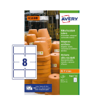 Avery AVERY UL RES LABELS 74X105MM PK160