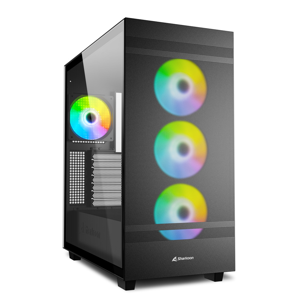 Image of Sharkoon REBEL C50 RGB ATX Full Tower Black