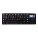 CIT Qwerty TPad Multimedia All-in-One Keyboard with Touchpad UK Layout Plug & Play USB