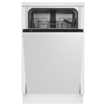 Beko DIS15020 Integrated Slimline Dishwasher � Quick&Shine�, Black Control Panel