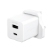 PanzerGlass empower by Â® Turbo 35W Charger incl. USB-C + USB-A | UK Plug| Silver White