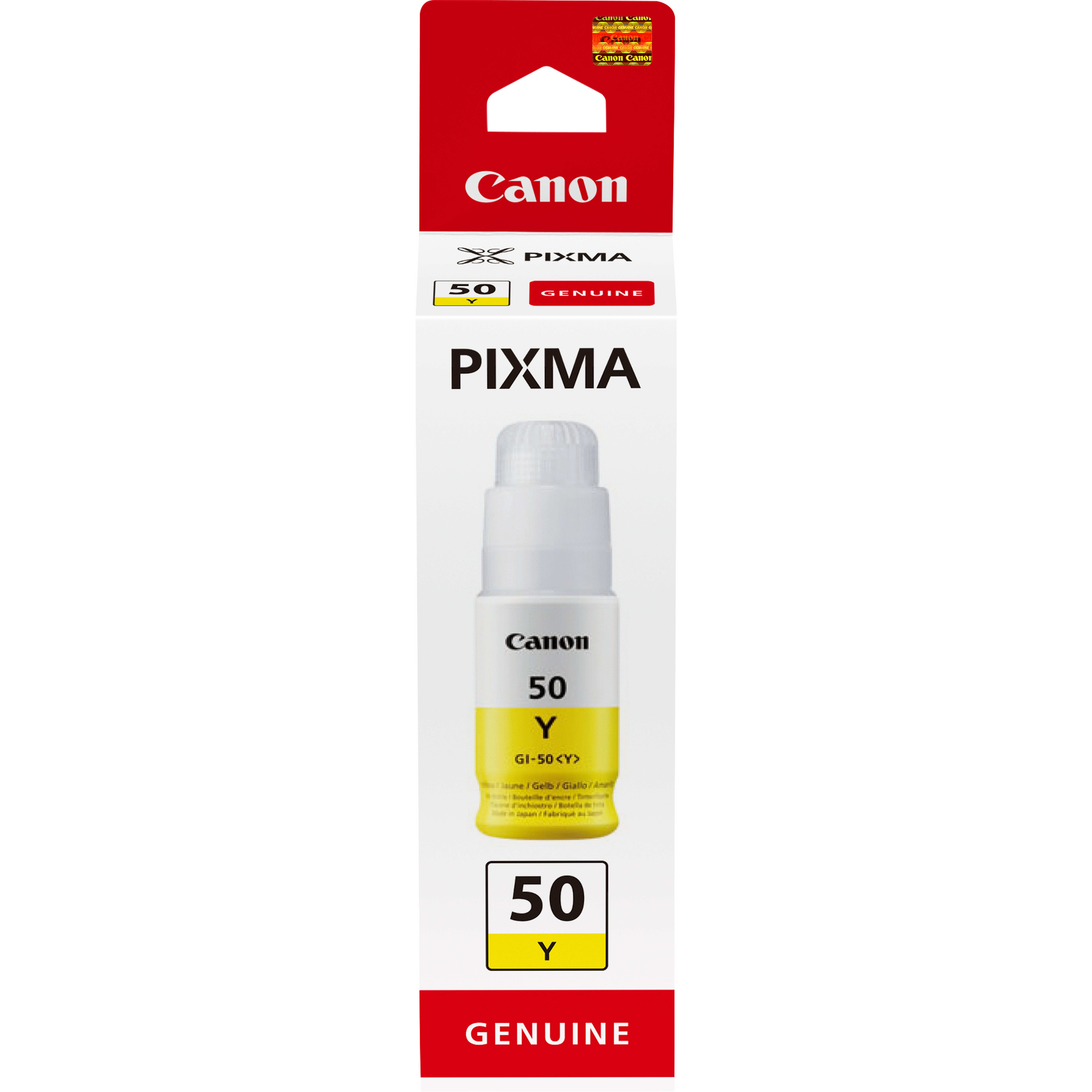 Image of Canon 3405C001/GI-50Y Ink bottle yellow, 7.7K pages ISO/IEC 19752...