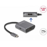 DeLOCK USB Type-C Splitter (DP Alt Mode) to 1 x HDMI + 1 x DisplayPort MST with USB Type-C PD