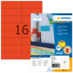 HERMA Etiketten rood 105x37 A4 1600 st.