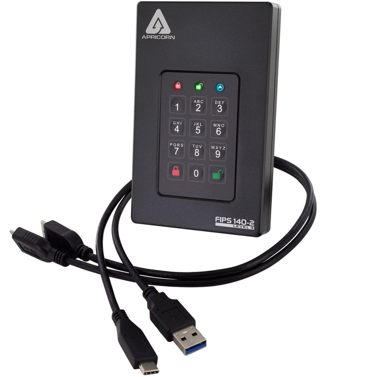 Image of Apricorn Aegis Fortress L3 2000 GB Black