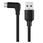 JLC Type C Male to USB Male Right Angled Cable 30CM Black