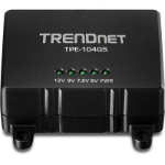 Trendnet TPE-104GS séparateur voix-données Noir Connexion Ethernet, supportant l'alimentation via ce port (PoE)