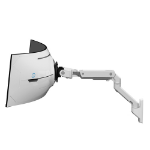 Ergotron HX - Mounting kit (articulating arm) - Patented Constant Force Technology - for curved LCD display - for extreme-depth curved screens - white - screen size: up to 57" - wall-mountable