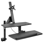 Tripp Lite WWSS1327CP WorkWise Height-Adjustable Sit-Stand Workstation, Single-Monitor, Clamp-on