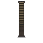 Apple 49mm Dark Olive Alpine Loop - Large - Black Titanium Finish