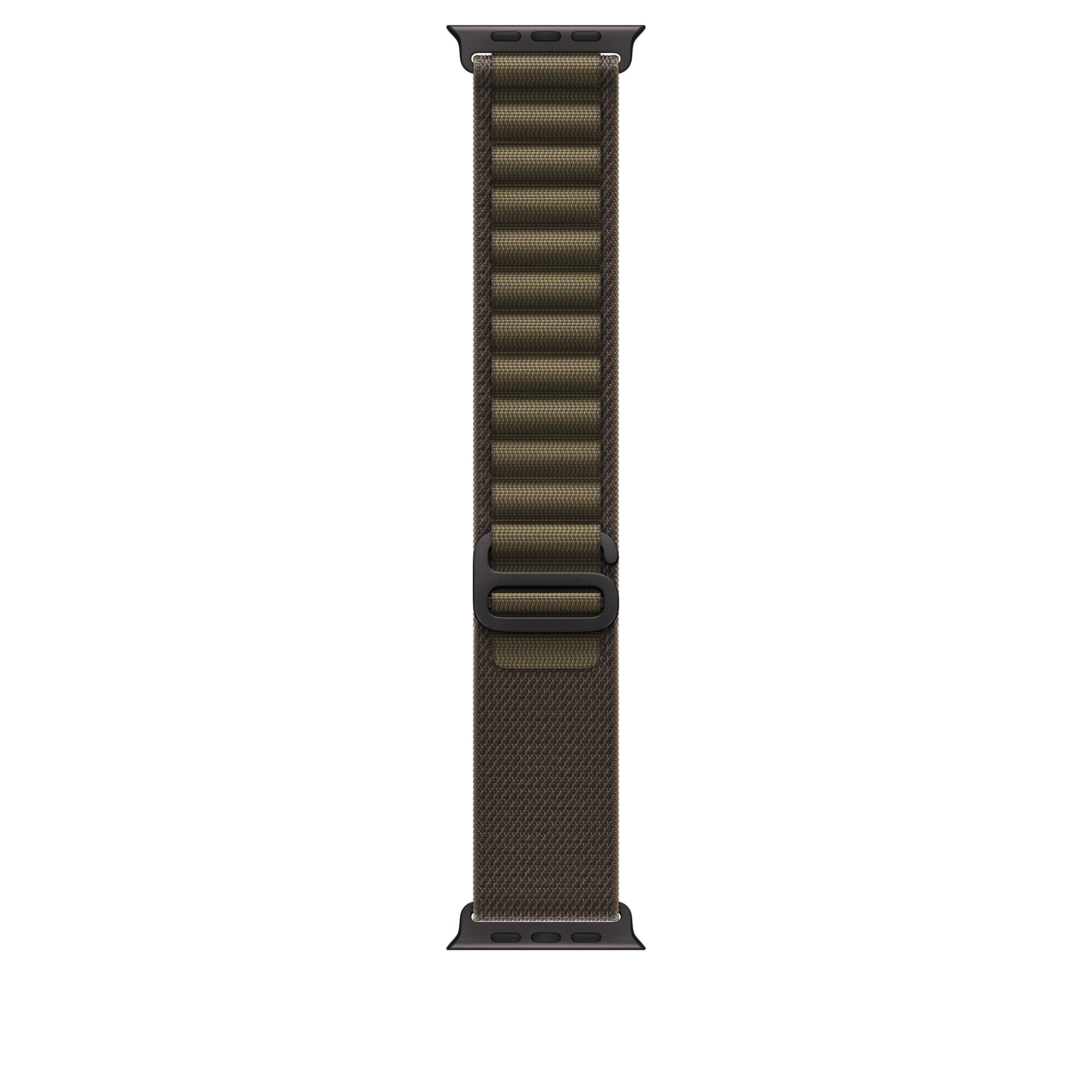 Apple 49mm Dark Olive Alpine Loop - Medium - Black Titanium Finish