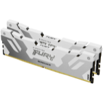 Kingston Technology FURY 64GB 6400MT/s DDR5 CL32 DIMM (Kit of 2) Renegade White XMP