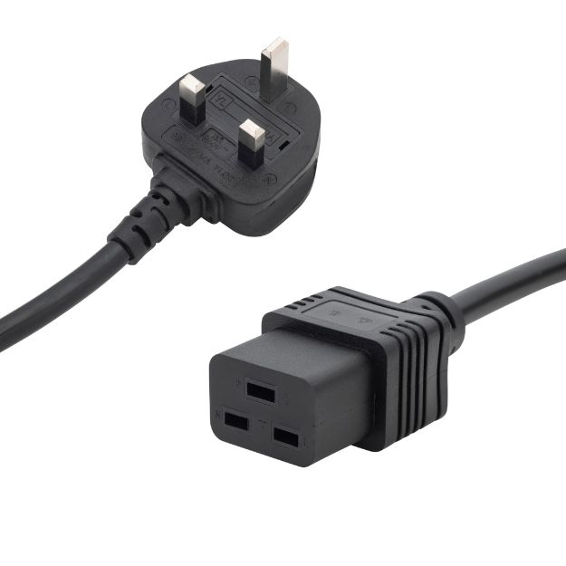 2M UK MAINS POWER CABLE UK PLUG thumbnail