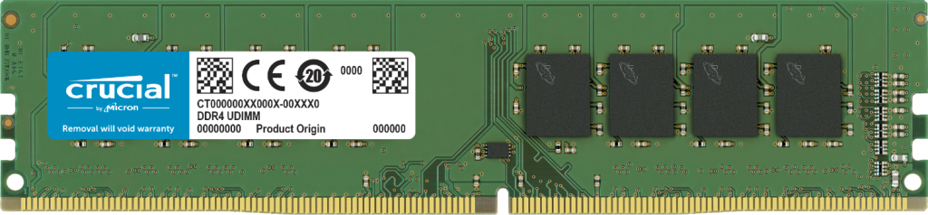 Image of Crucial CP16G4DFRA32A memory module 16 GB 1 x 16 GB DDR4 3200 MHz