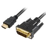 Sharkoon 1m, HDMI/DVI-D Black