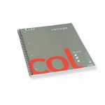 Bantex Col writing notebook A4+ 70 sheets Grey, Red