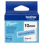 Brother BTAG-L31 DirectLabel-etikettes black on blue bright 12mm x 4m for Brother Btag 12mm