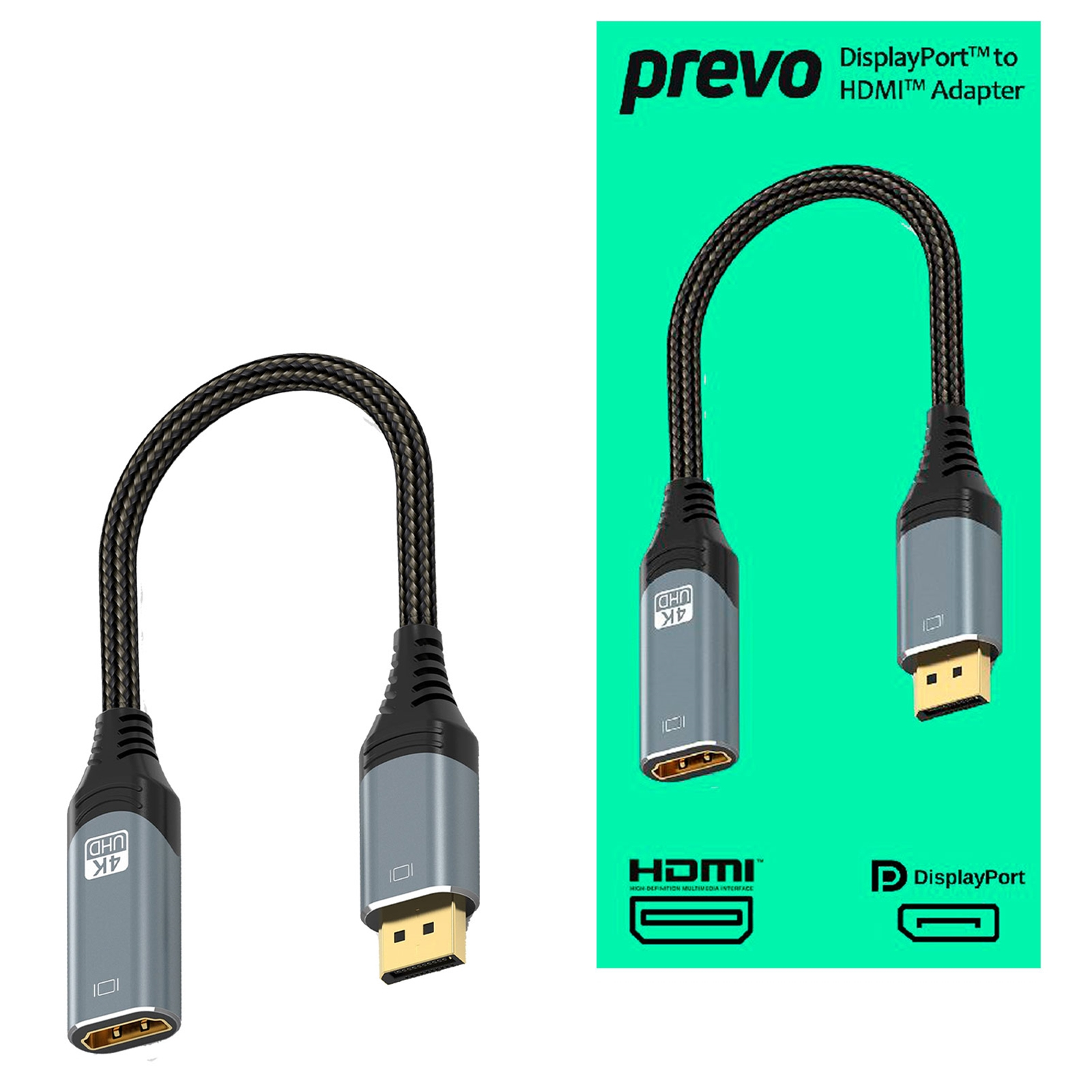 Image of PREVO DPM-HDMIF-ADA video cable adapter 0.2 m DisplayPort HDMI...