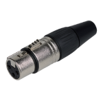 Maplin XLR Female Connector with 3 Copper Contacts Zinc Diecast Shell