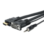 Vivolink PROVGAHDMIFLY7 video cable adapter 5 m VGA (D-Sub) + 3.5mm HDMI Type A (Standard) Black