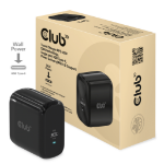 CLUB3D Travel Reisoplader PPS 65W GAN-technologie, enkele poort USB Type-C, Power Delivery (PD) 3.0-ondersteuning