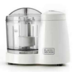 Black & Decker BXCH120E electric food chopper 0.35 L 120 W Transparent, White
