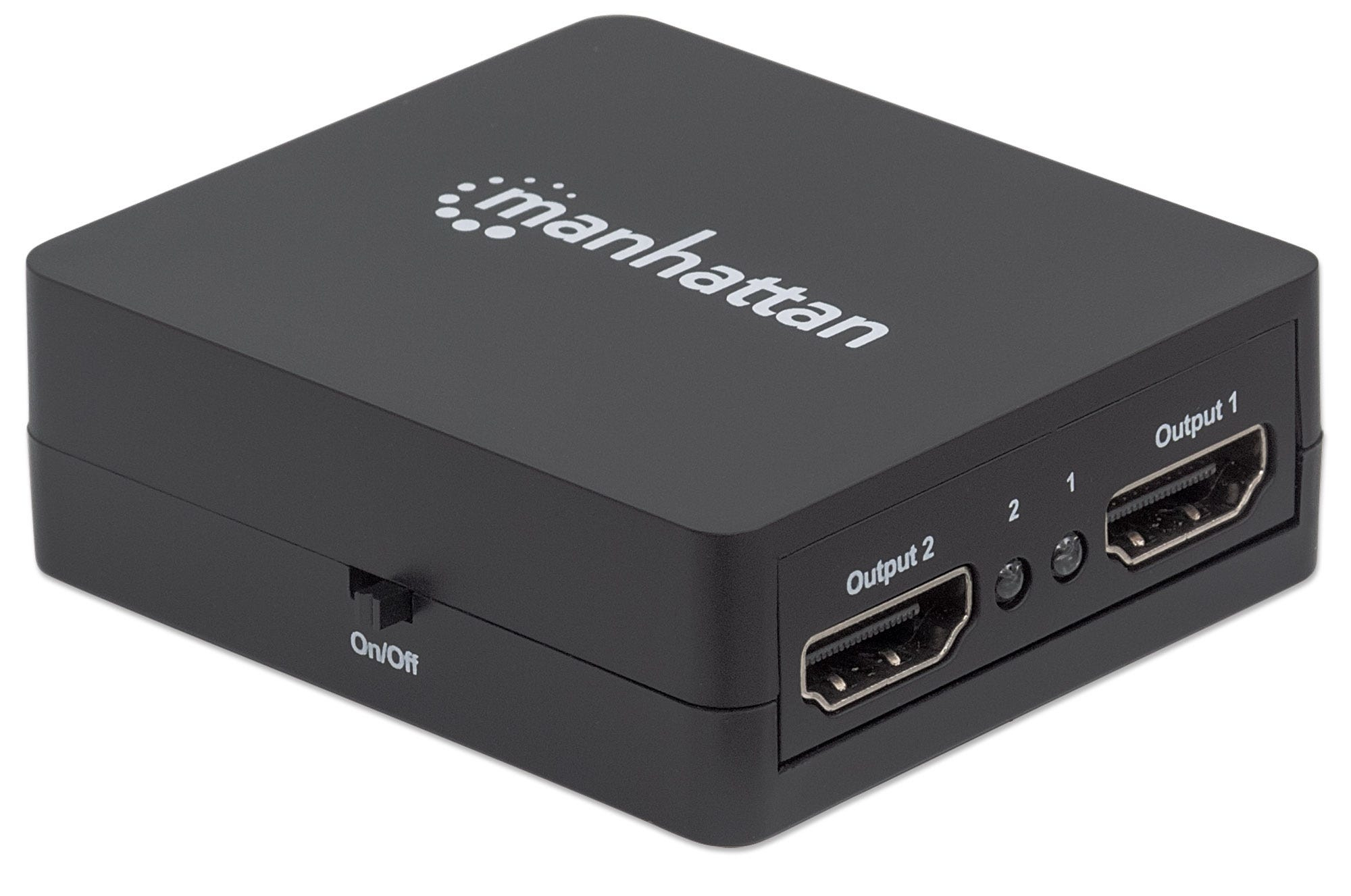 Manhattan HDMI 1080p Splitter 2-Port , USB-A Powered, Black, Box