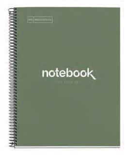 Miquelrius Emotions writing notebook A4 80 sheets Green
